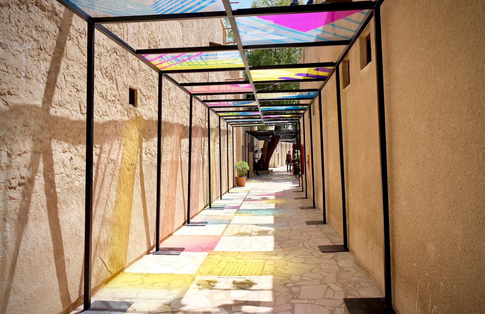 Al Fahidi Historical District Dubai with Traditional Wind Tower Architecture